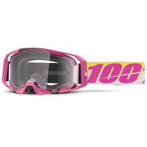 Motokrosa brilles 100% ARmatic Sellars ar caurspīdīgu pleksi