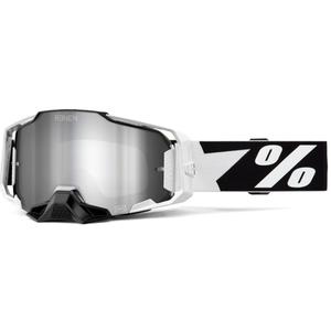 Motokrosa brilles 100% - ASV ARMEGA Renen silver plexi