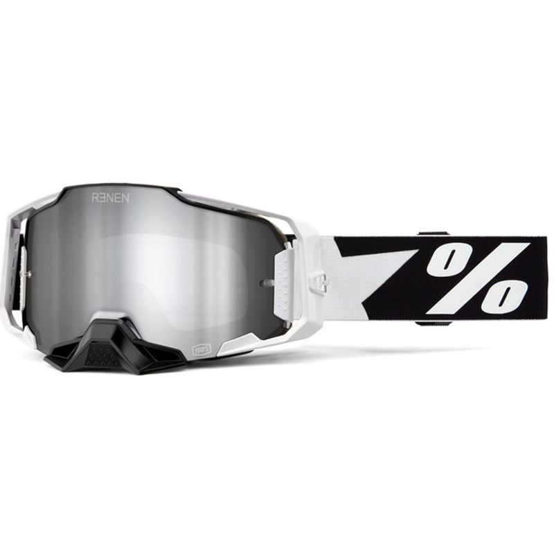 Motokrosa brilles 100% - ASV ARMEGA Renen silver plexi