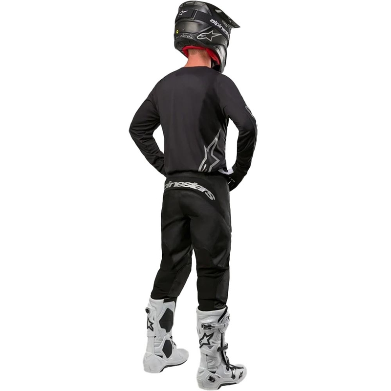 Alpinestars Fluid Graphite motokrosa bikses melnas un sudraba krāsas