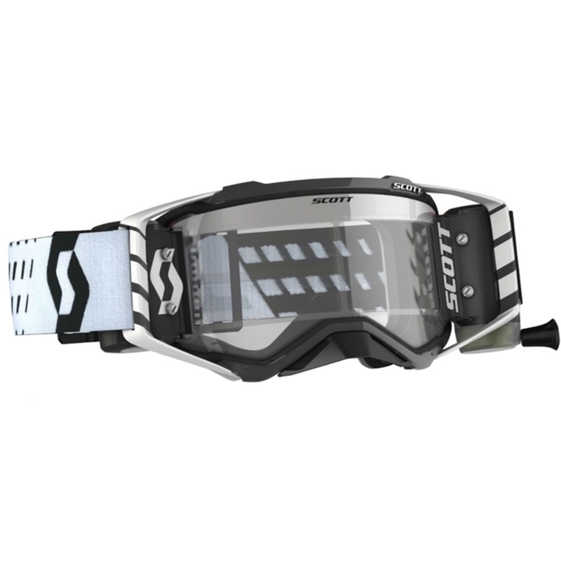Motokrosa brilles SCOTT Prospect WFS 22 melnā un baltā krāsā