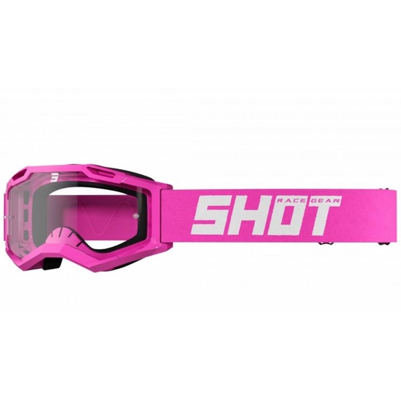 Motokrosa brilles Shot Assault 2.0 Solid fluo rozā krāsā