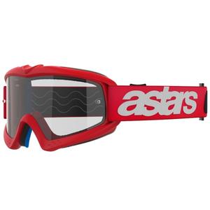 Alpinestars Vision Youth Blaze sarkanas bērnu motokrosa brilles ar caurspīdīgu lēcu