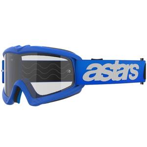 Alpinestars Vision Youth Blaze zilas bērnu motokrosa brilles ar caurspīdīgu lēcu