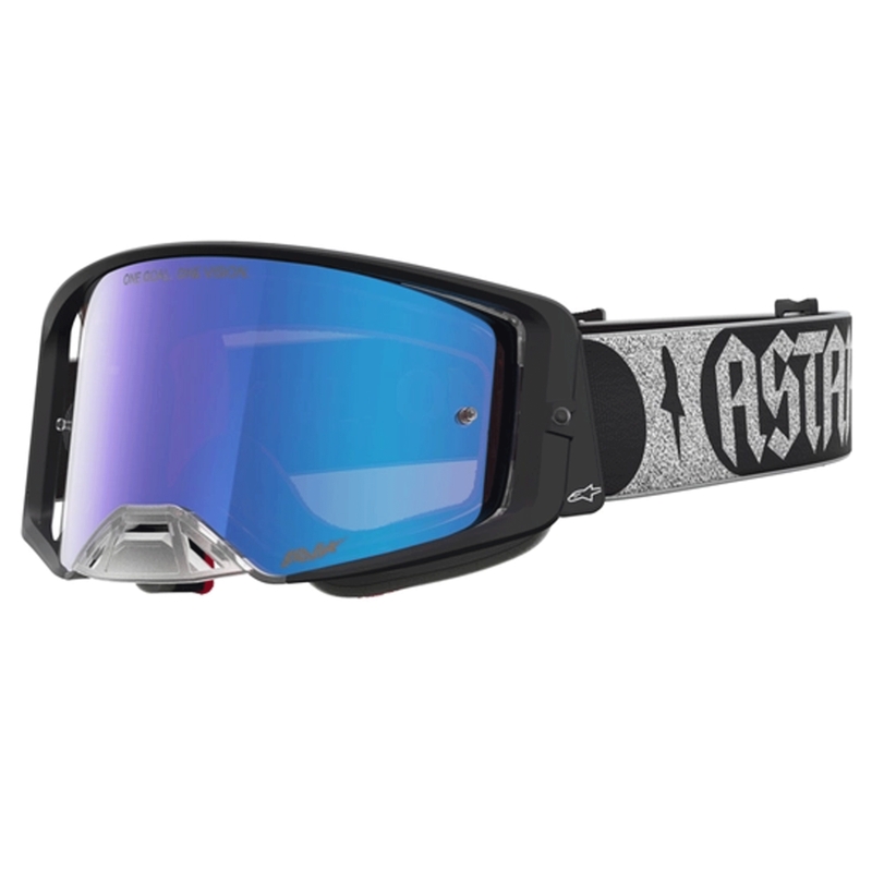 Alpinestars Supertech Atrox motokrosa brilles melnas-sudrabainas