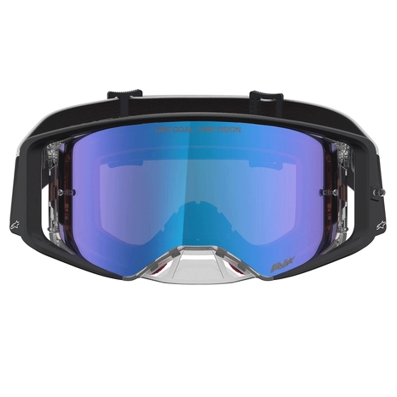 Alpinestars Supertech Atrox motokrosa brilles melnas-sudrabainas