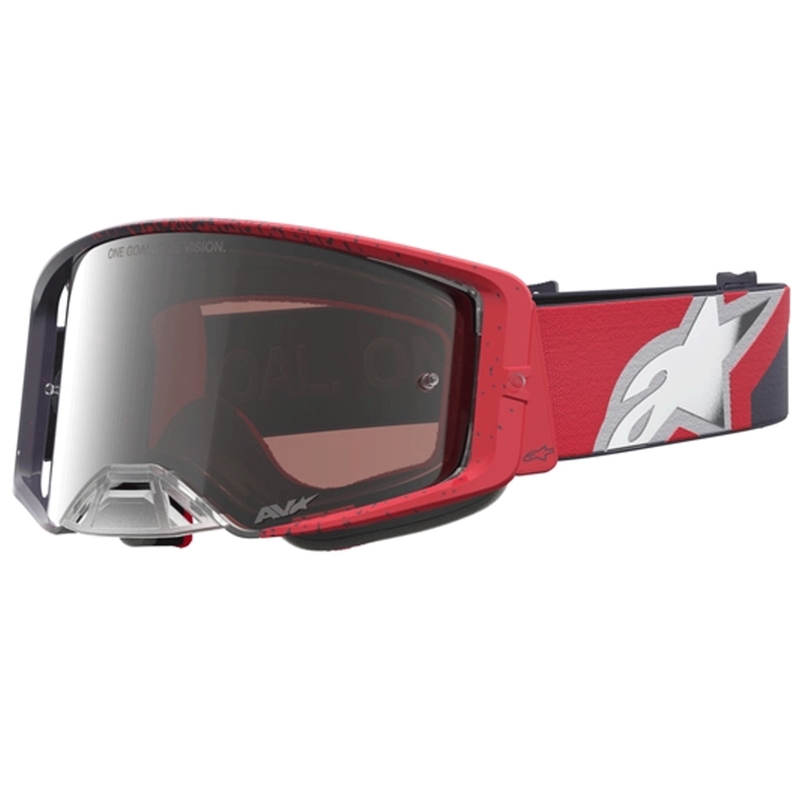 Alpinestars Supertech motokrosa brilles melnas-sarkanas