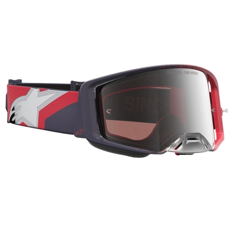 Alpinestars Supertech motokrosa brilles melnas-sarkanas