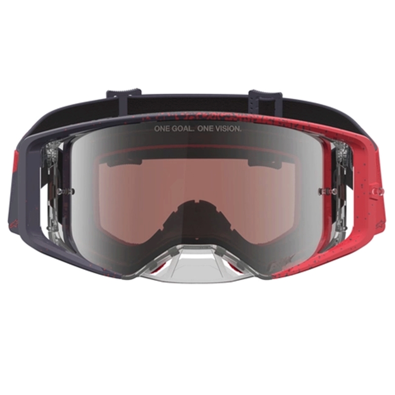 Alpinestars Supertech motokrosa brilles melnas-sarkanas