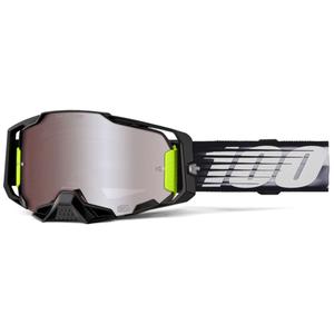 Motokrosa brilles 100% ARMEGA Lightspeed ar sudraba HIPER pleksi