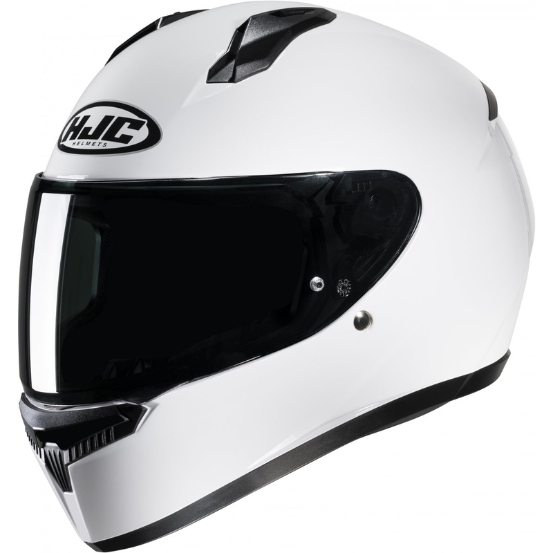 Pilna izmēra motocikla ķivere HJC C10 Solid balta - II. kvalitāte