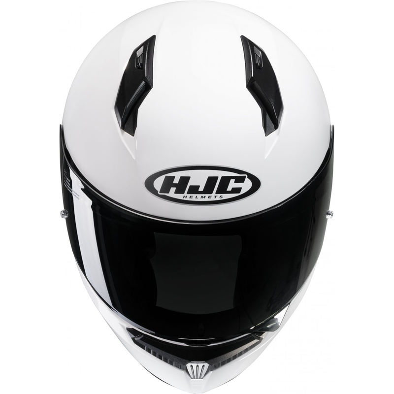 Pilna izmēra motocikla ķivere HJC C10 Solid balta - II. kvalitāte