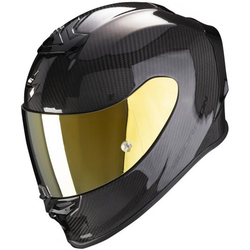 Scorpion EXO-R1 EVO Carbon Air Solid pilna sejas ķivere, melna - II. klase - II. kvalitāte