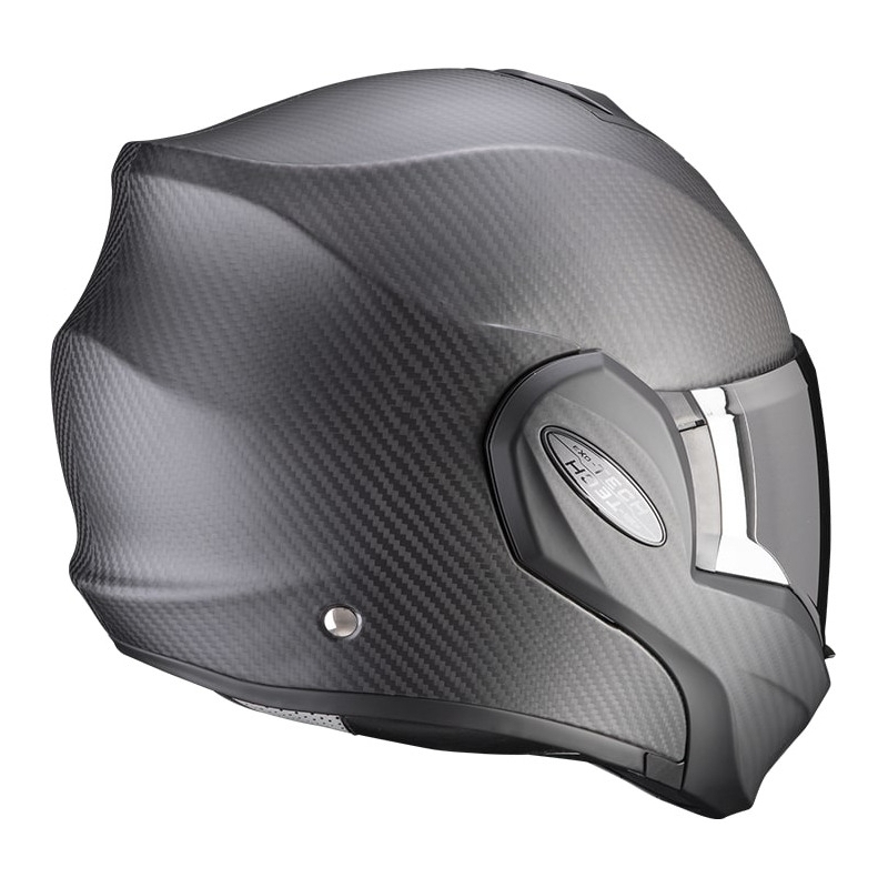Scorpion EXO-TECH EVO Carbon paceļamā ķivere, matēti melna - II. kvalitāte