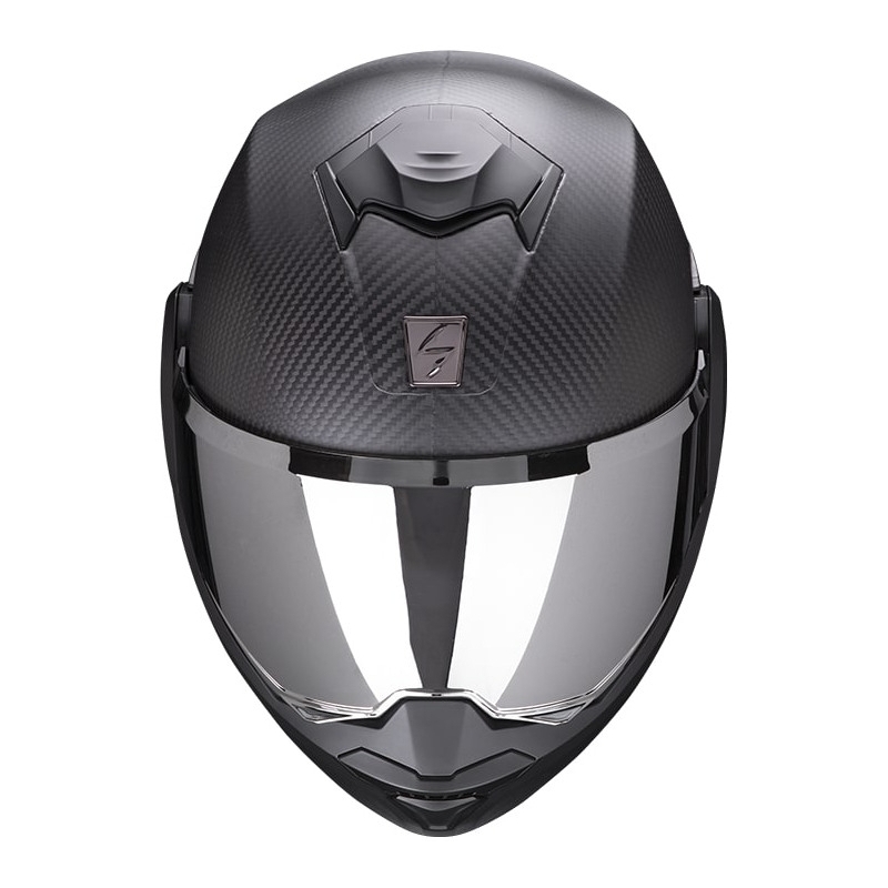 Scorpion EXO-TECH EVO Carbon paceļamā ķivere, matēti melna - II. kvalitāte