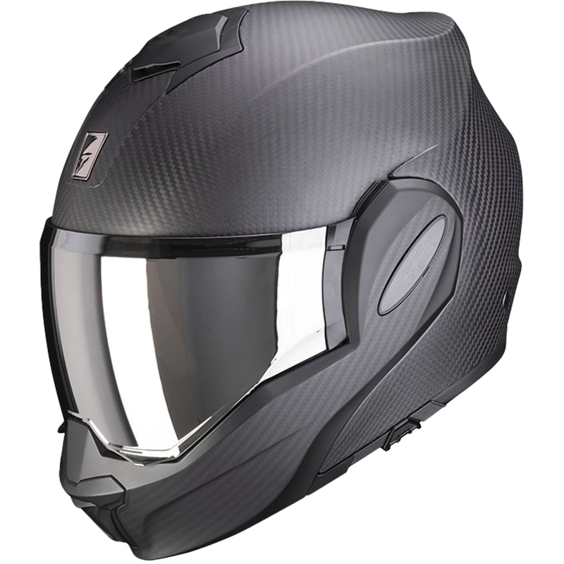 Scorpion EXO-TECH EVO Carbon paceļamā ķivere, matēti melna - II. kvalitāte