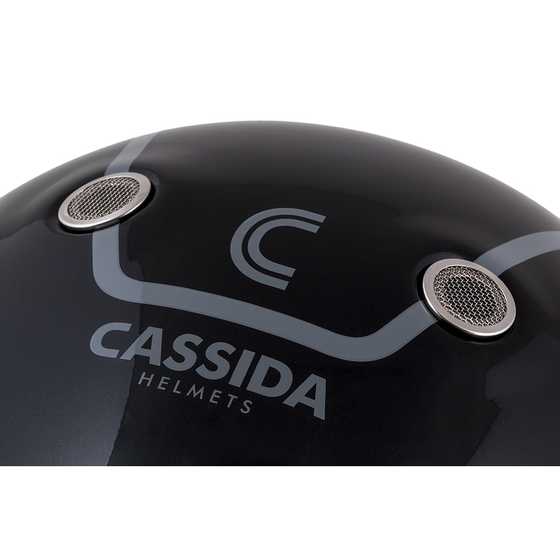 Cassida Fibre Jawa Sport pilnas sejas motocikla ķivere melna-sudrabaina-sarkana 2 - II. kvalitāte