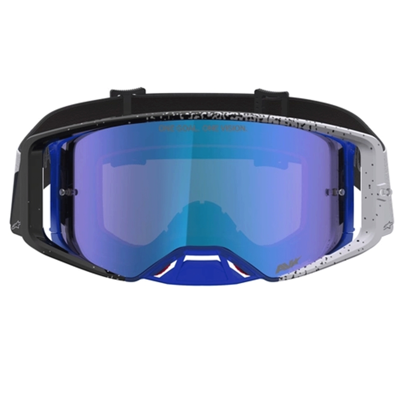Alpinestars Supertech Hiten motokrosa brilles melnas-zilas