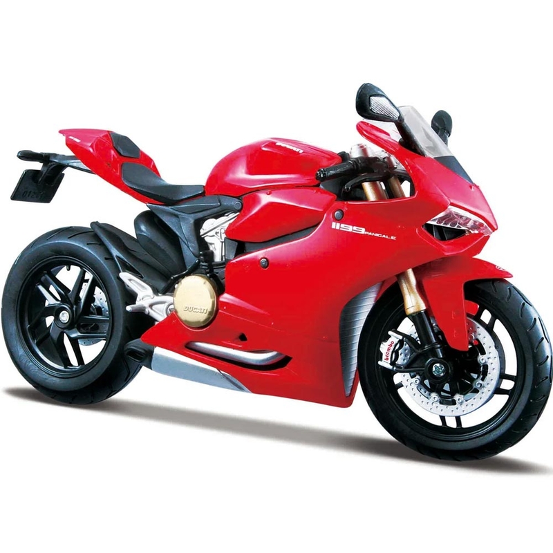 Maisto Ducati 1199 Panigale motocikla modelis 1:12 sarkans