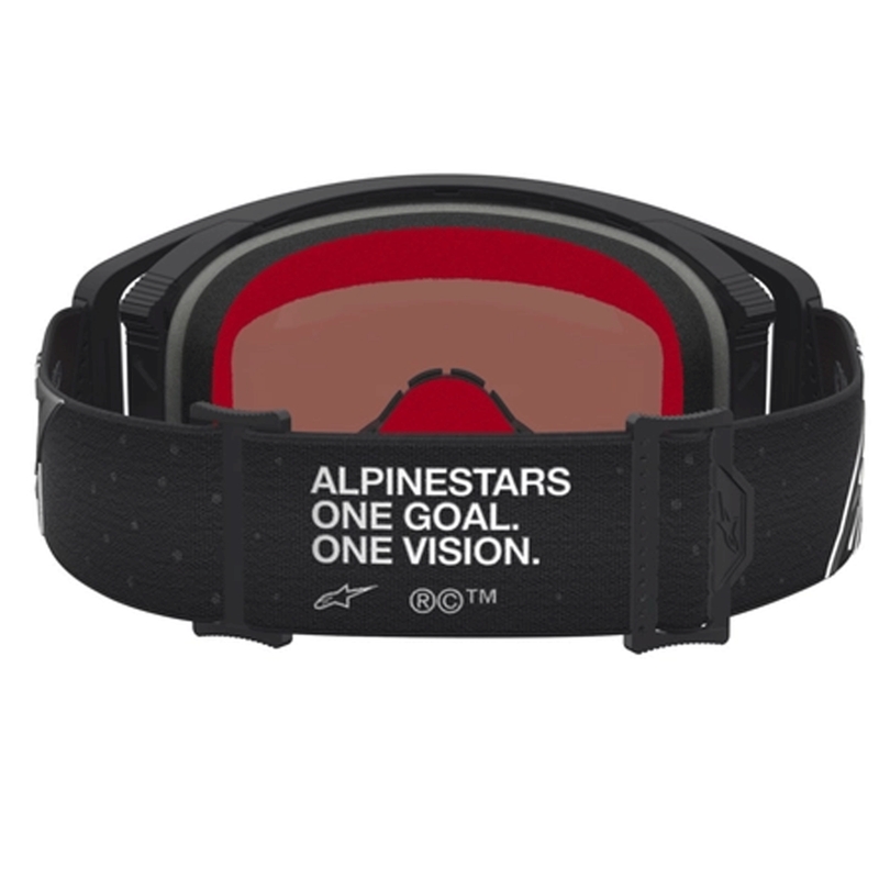 Alpinestars Supertech Vesta motokrosa brilles matētas melnas-sudrabainas