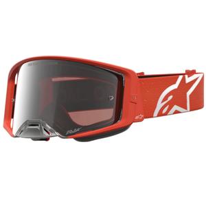 Alpinestars Supertech Vesta oranži sudrabainas motokrosa brilles