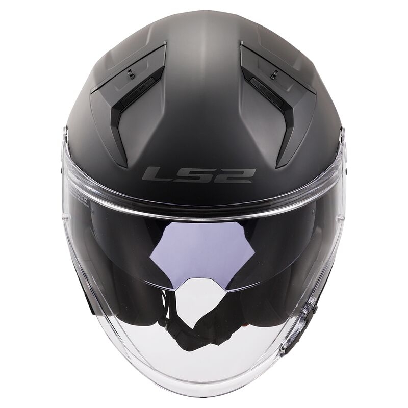 Atvērt Motociklu ķivere LS2 OF603 Infinity II Solid Black Matte - II. kvalitāte
