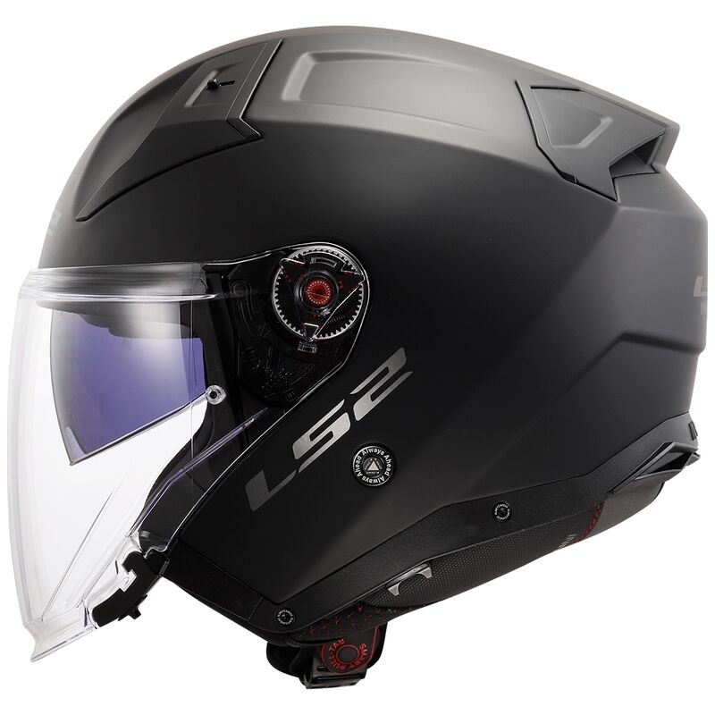 Atvērt Motociklu ķivere LS2 OF603 Infinity II Solid Black Matte - II. kvalitāte