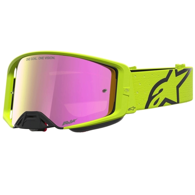 Alpinestars Supertech Vesta motokrosa brilles, fluorescējoši dzeltenas-melnas