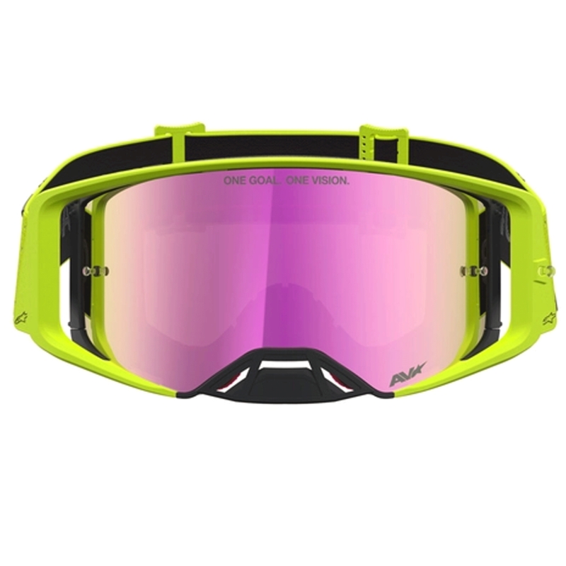 Alpinestars Supertech Vesta motokrosa brilles, fluorescējoši dzeltenas-melnas