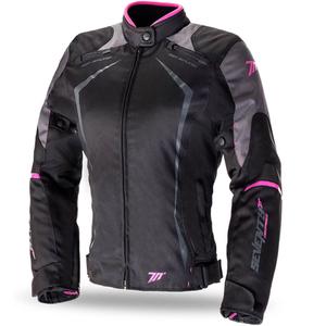 Sieviešu motocikla jaka SEVENTY DEGREES SD-JR49 melnā un rozā krāsā - II. kvalitāte