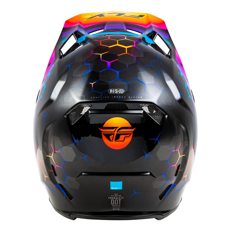 Motokrosa ķivere FLY Racing Formula CC Tektonic melna-dzeltena-rozā - II. kvalitāte