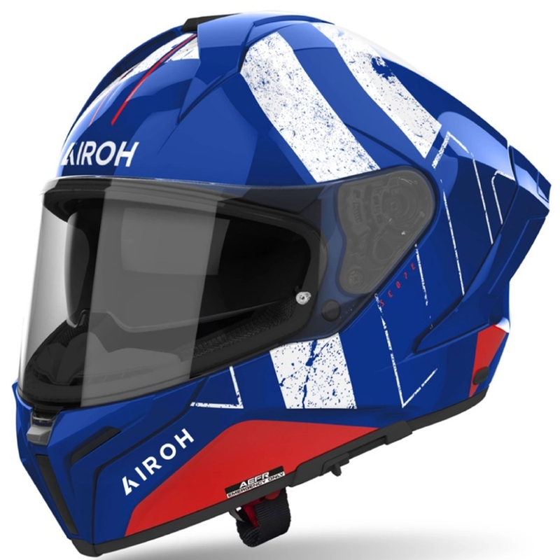 Integrēta motocikla ķivere Airoh MATRYX Scope zili-arkana