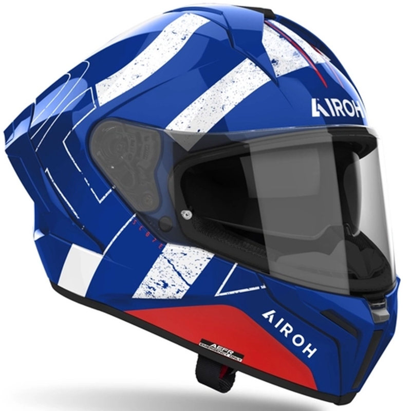 Integrēta motocikla ķivere Airoh MATRYX Scope zili-arkana
