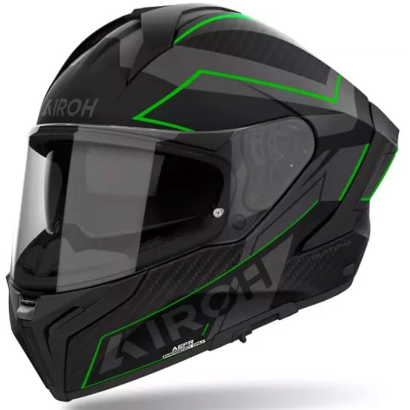 Integrēta motocikla ķivere Airoh MATRYX Sentinel matēti zaļa