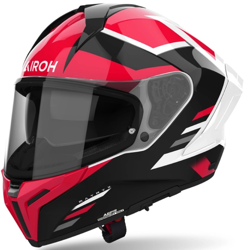 Integrēta motocikla ķivere Airoh MATRYX Thron sarkana