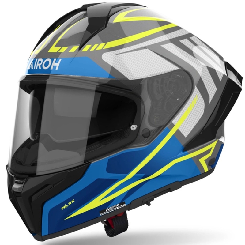 Integrēta motocikla ķivere Airoh MATRYX Rider spīdīgi zila