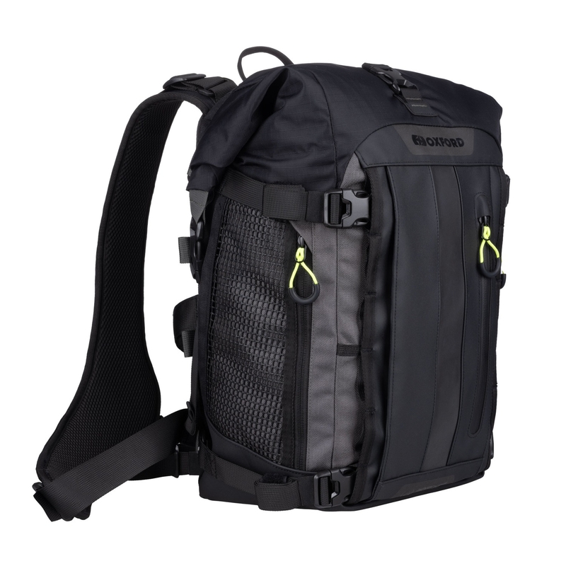 Motocikla soma Oxford Atlas B-20 Advanced Backpack 20 l pelēka - II. kvalitāte