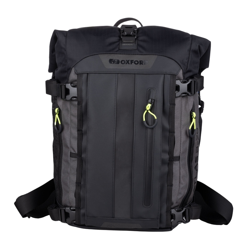 Motocikla soma Oxford Atlas B-20 Advanced Backpack 20 l pelēka - II. kvalitāte