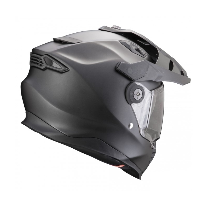 Enduro moto ķivere SCORPION ADF-9000 AIR Solid pearl black matēta - II. kvalitāte