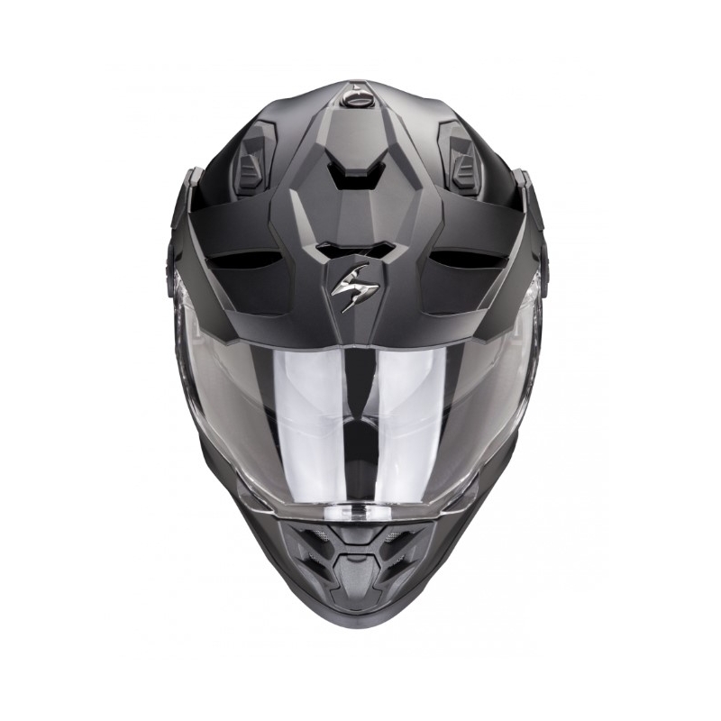 Enduro moto ķivere SCORPION ADF-9000 AIR Solid pearl black matēta - II. kvalitāte