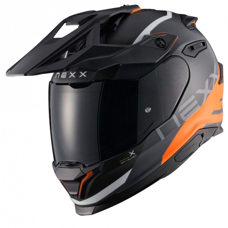 Enduro motocikla ķivere NEXX Y.TRAVL Quest matēta oranža - II. kvalitāti - II. kvalitāte izpārdošana