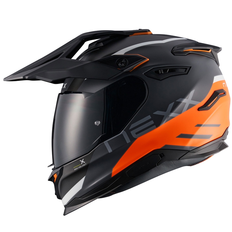 Enduro motocikla ķivere NEXX Y.TRAVL Quest matēta oranža - II. kvalitāti - II. kvalitāte izpārdošana