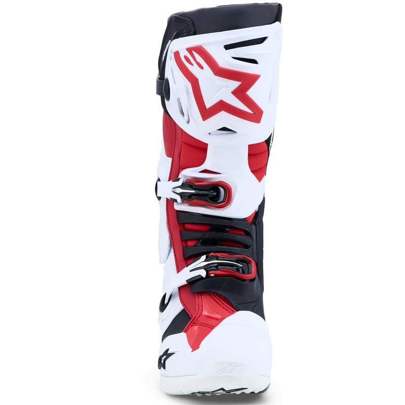Alpinestars TECH 10 motokrosa zābaki balti-melni-sarkani