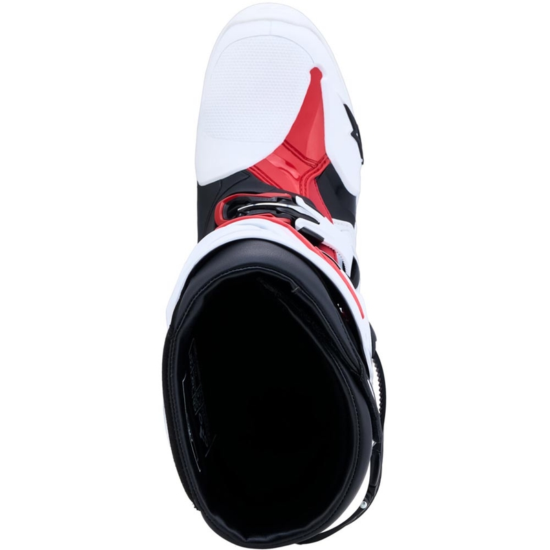 Alpinestars TECH 10 motokrosa zābaki balti-melni-sarkani