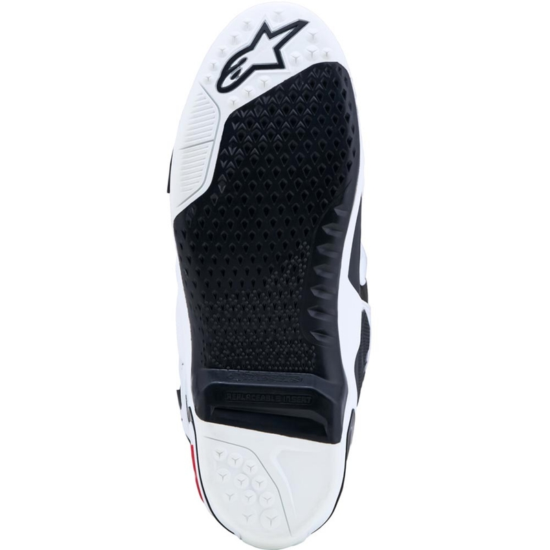 Alpinestars TECH 10 motokrosa zābaki balti-melni-sarkani
