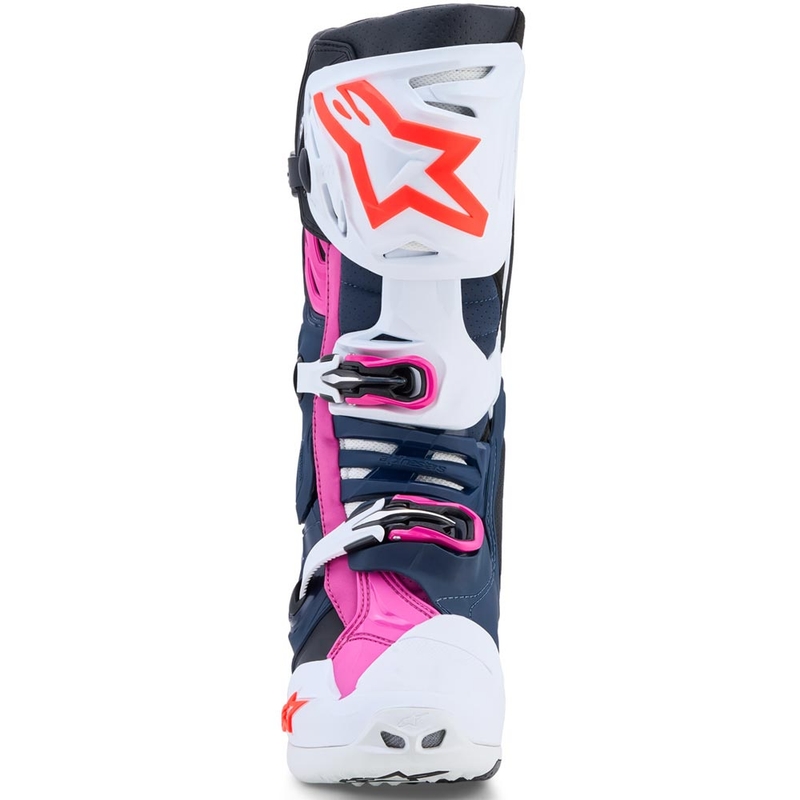 Alpinestars TECH 10 Superventilēti motokrosa zābaki tumši zili-balti-melni-violeti
