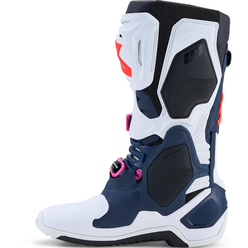 Alpinestars TECH 10 Superventilēti motokrosa zābaki tumši zili-balti-melni-violeti