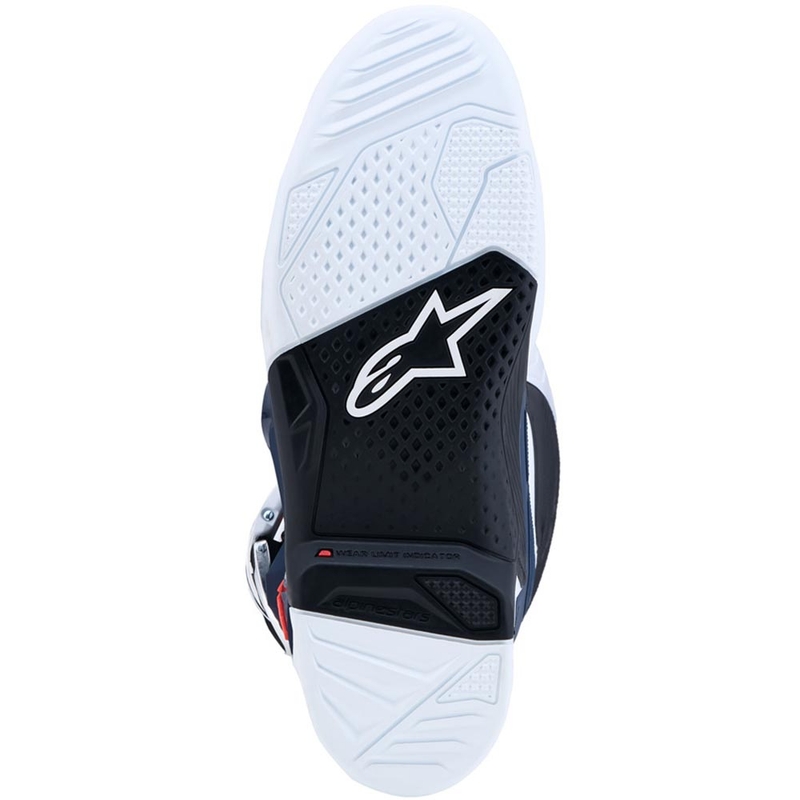 Alpinestars TECH 7 motokrosa zābaki violeti-balti-tumši zili-fluorescējoši sarkani