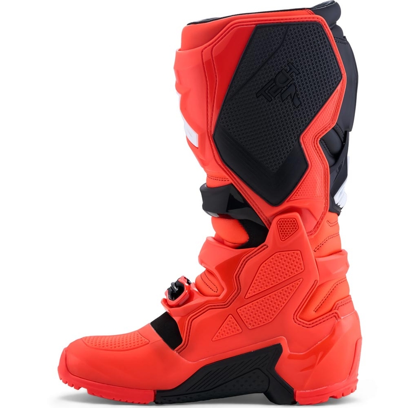 Alpinestars TECH 7 Enduro motocikla zābaki fluorescējoši sarkani-melni
