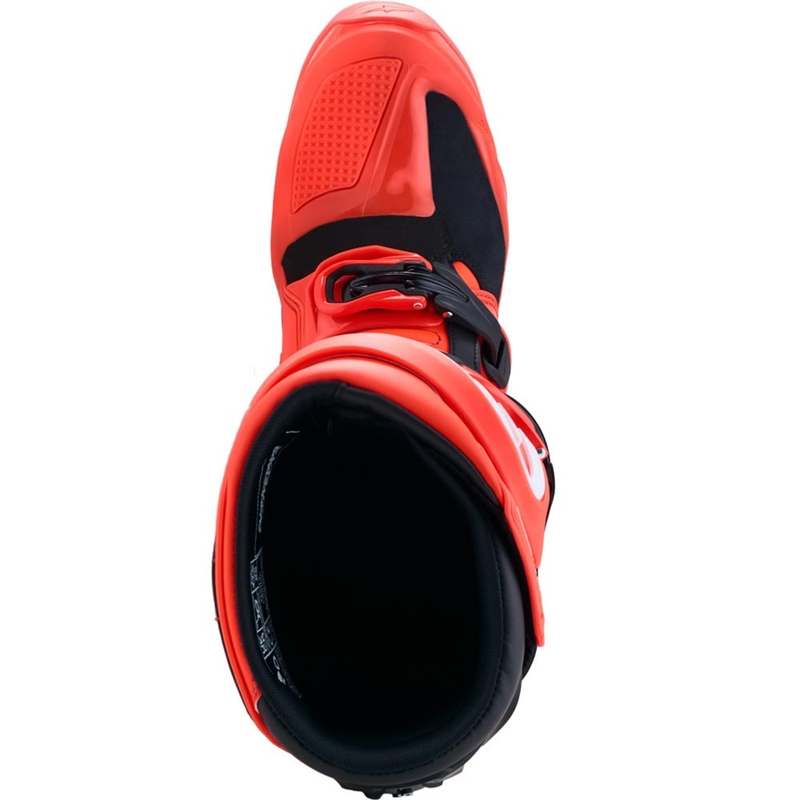 Alpinestars TECH 7 Enduro motocikla zābaki fluorescējoši sarkani-melni
